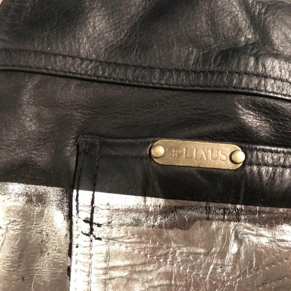 Vintage Rag Union High Waisted Leather Shorts - Picture 5 of 6